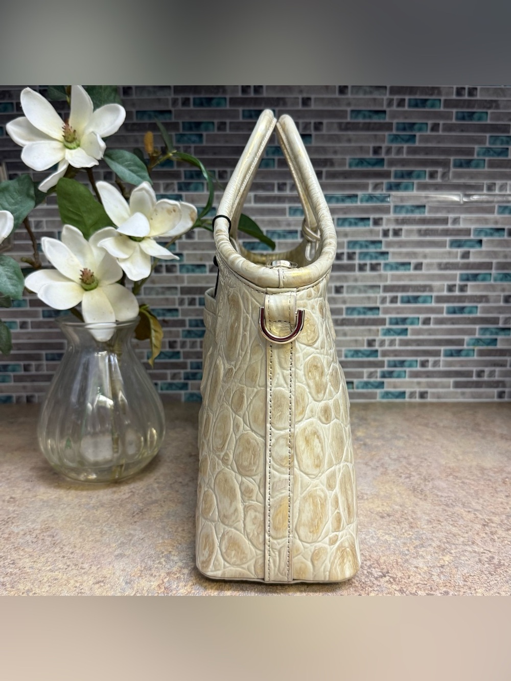 NWT Brahmin Champagne Orinoco purse and wallet set - Picture 4 of 10